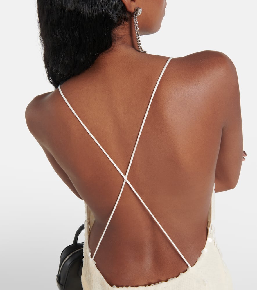 Magda Butrym Sequined open-back gown