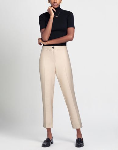 Woman Pants Beige Size 8 Viscose, Polyester, Polyamide