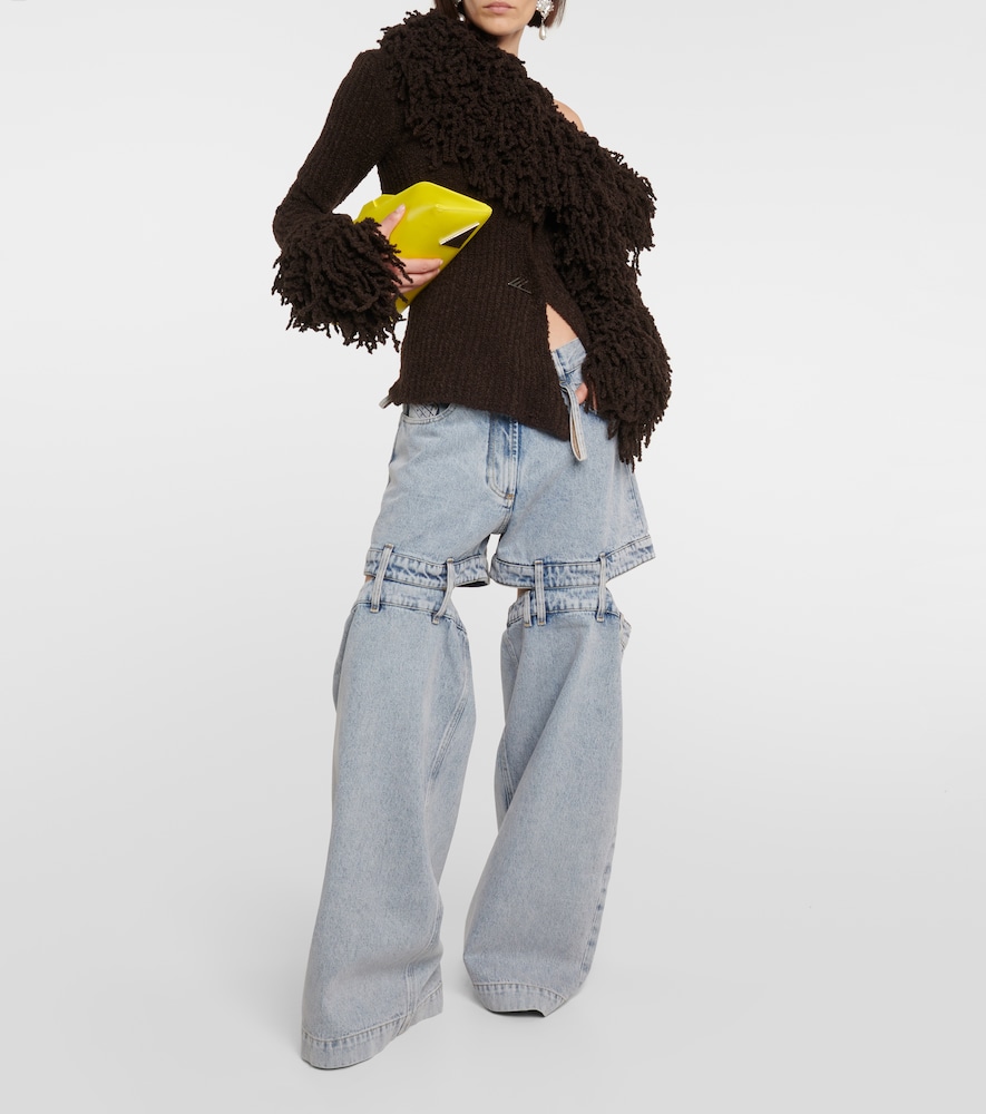 The Attico Low-rise wide-leg jeans