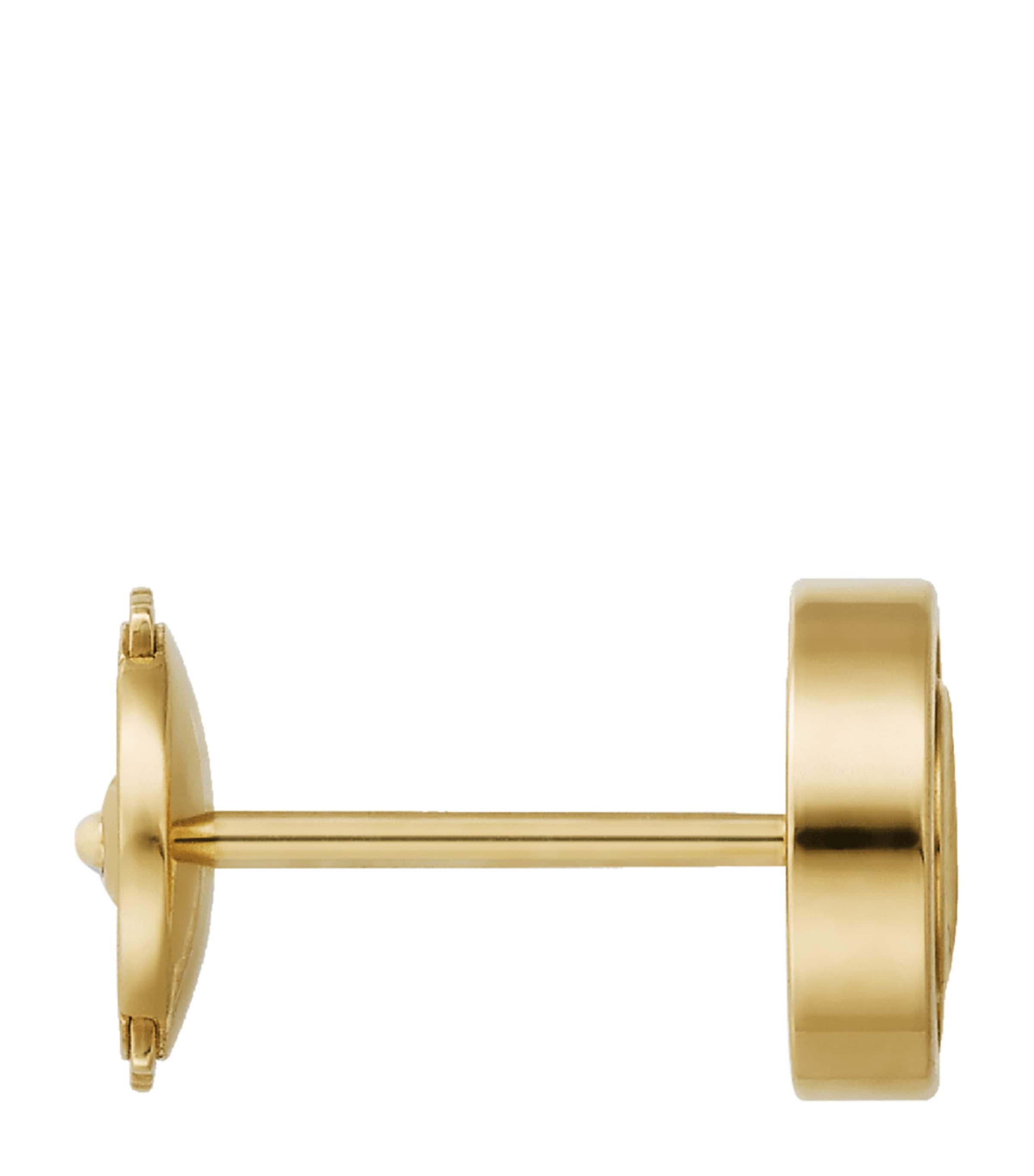 Yellow Gold Love Stud Earrings