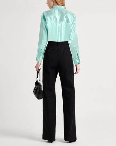 Woman Shirt Turquoise Size 4 Viscose, Metallic fiber