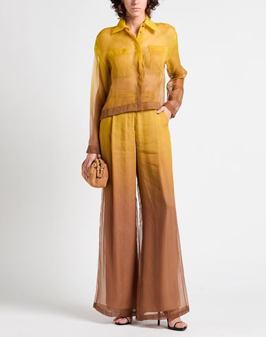 Woman Shirt Marigold Size 6 Silk