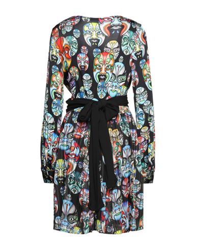 Woman Mini dress Black Size 10 Polyester, Metal, Viscose, Elastane