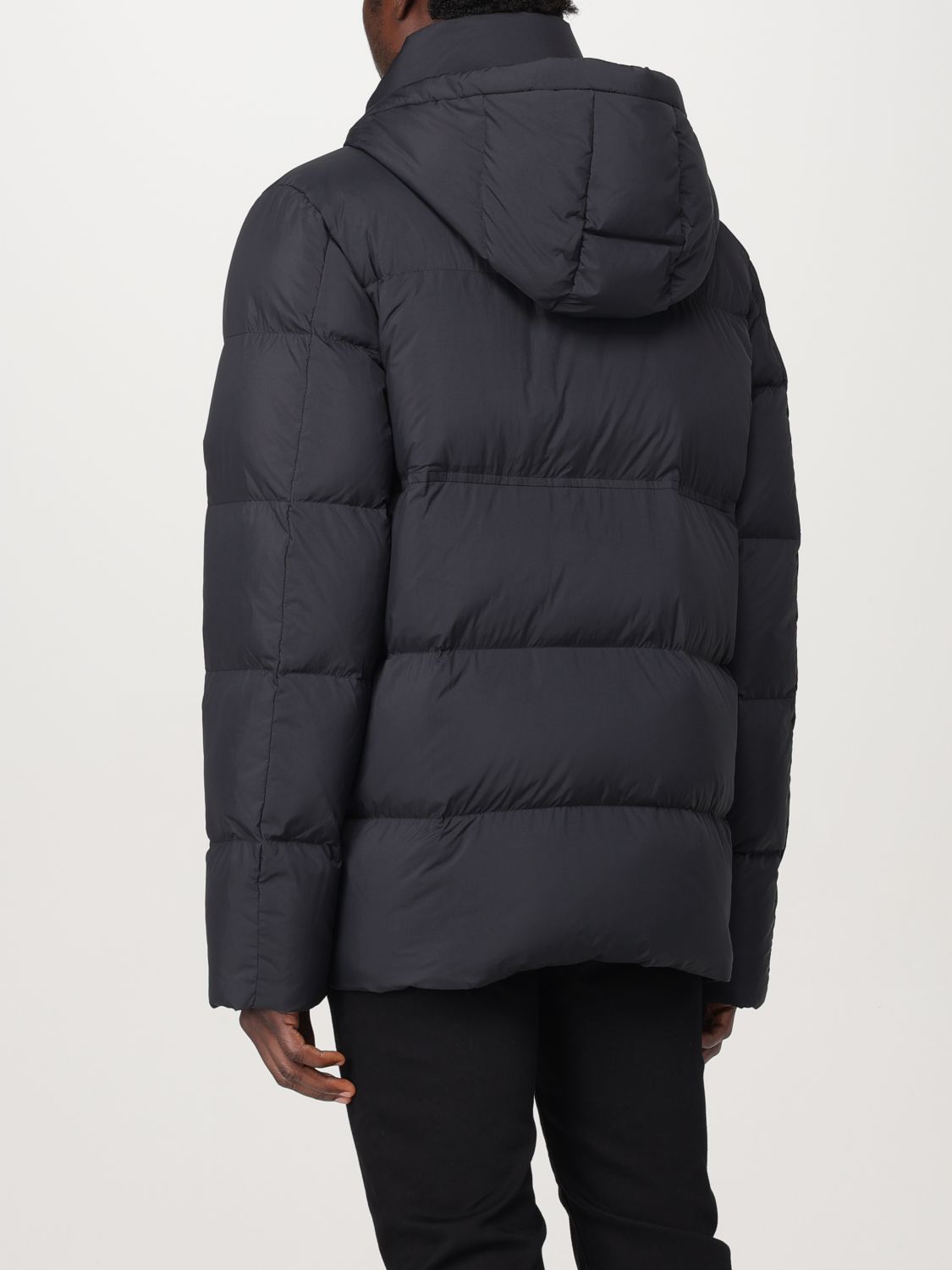 Hooded puffer jacket - Black