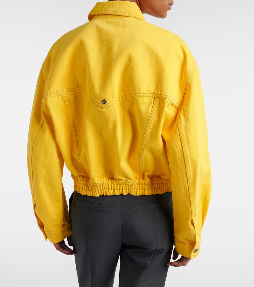 Denim blouson jacket