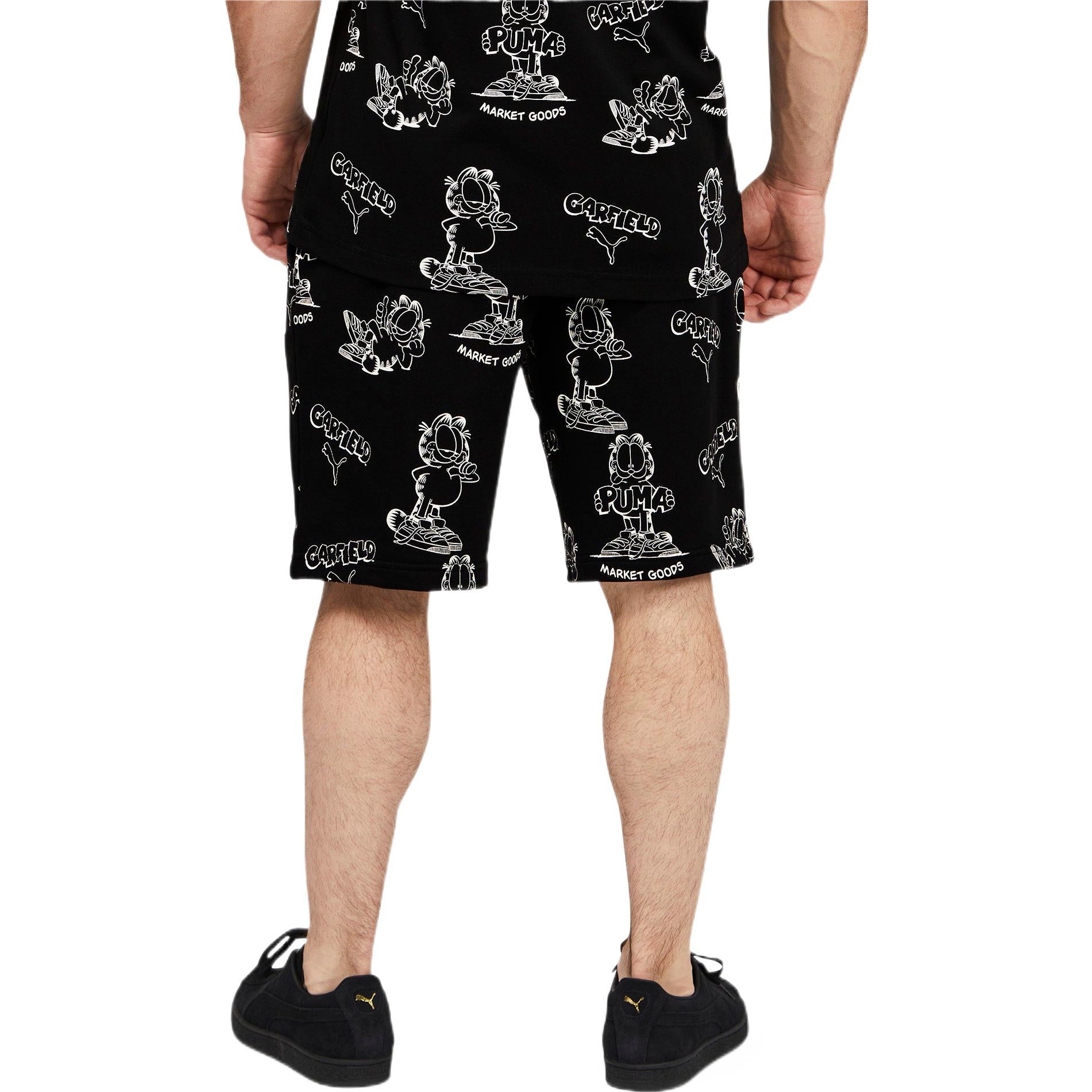 X Garfield All Over Printed Shorts 'Black'