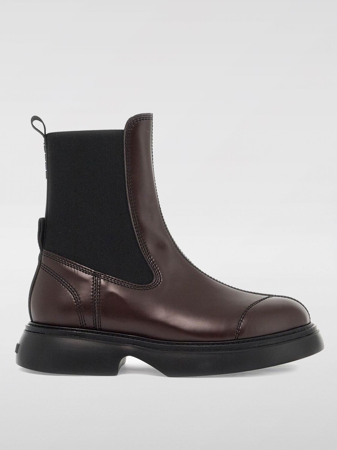 Leather ankle boots - Black