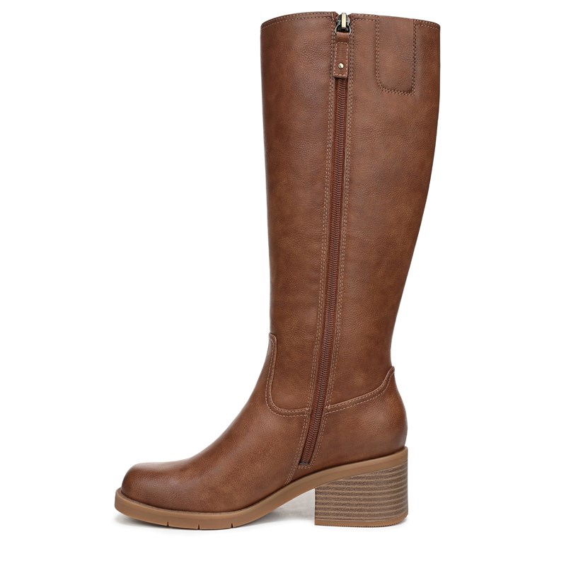 Women's Joplin Tall Wide Calf Boots (Brown Faux Leather)