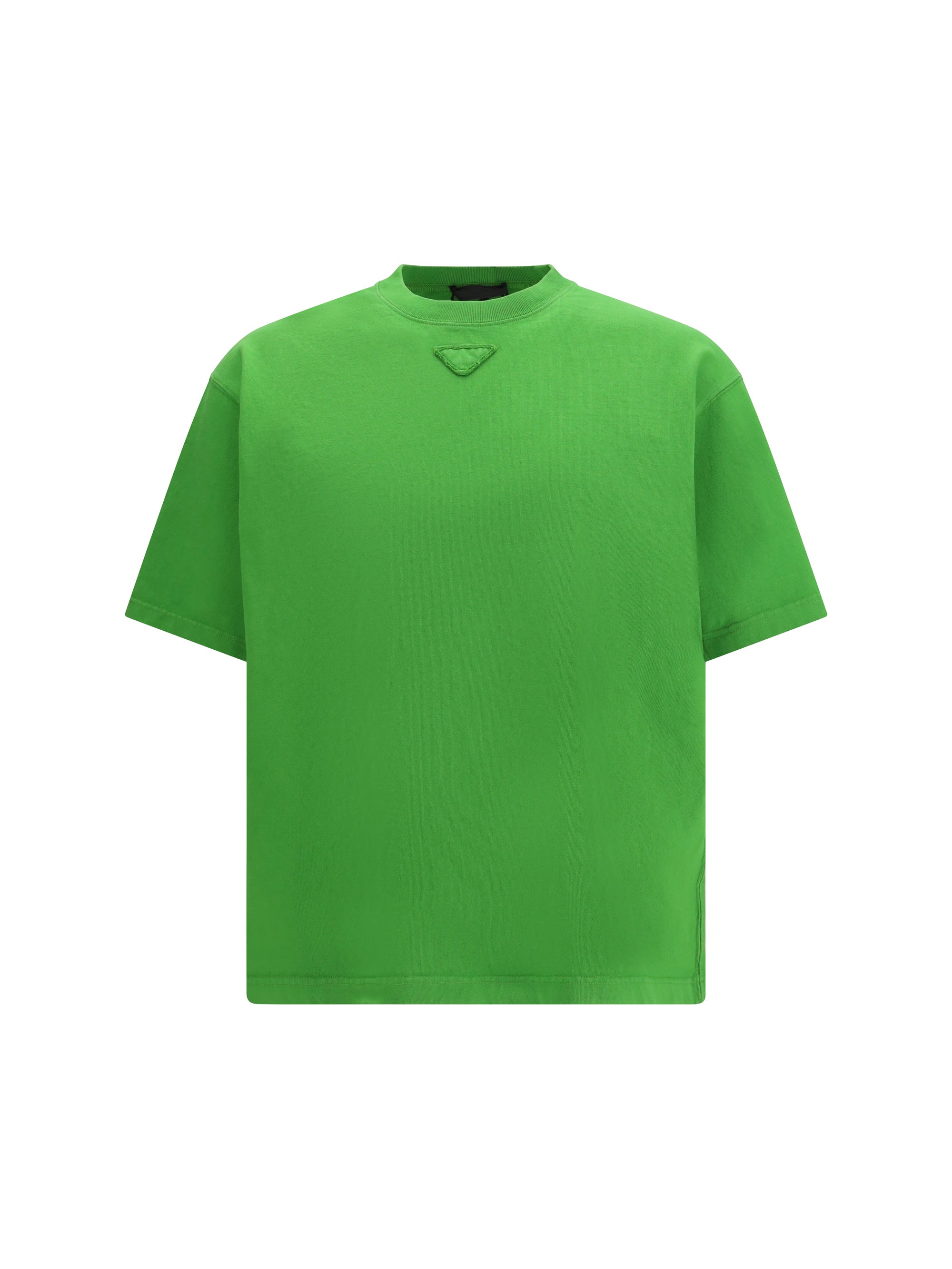 Cotton Crew Neck T-Shirt — Green