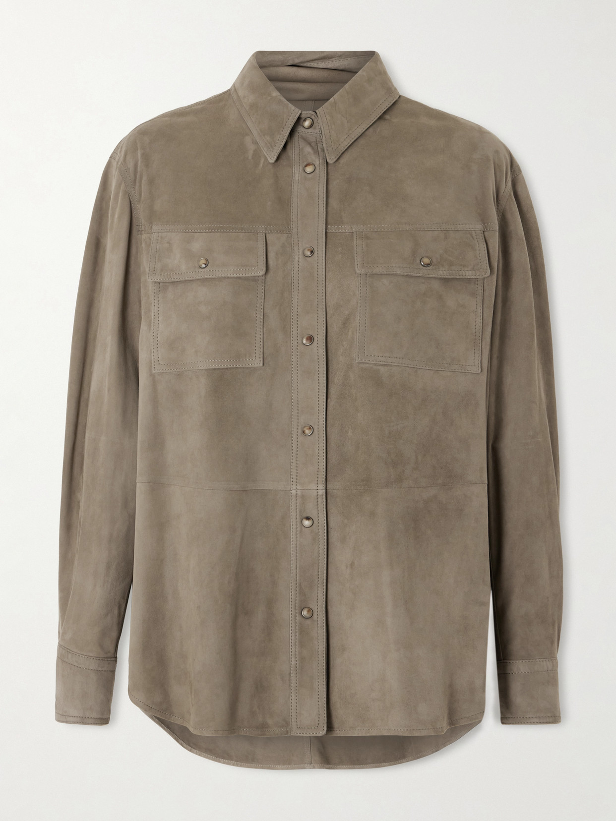 Suede Overshirt - Green