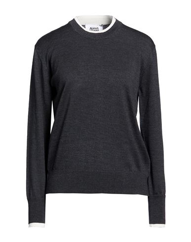 Woman Sweater Charcoal Size 10 Merino Wool