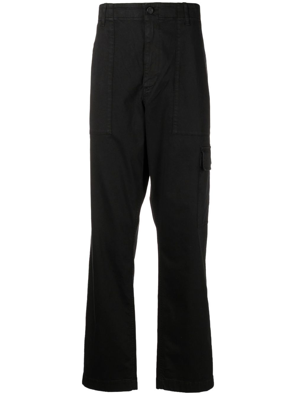 Side cargo-pocket detail trousers - Black