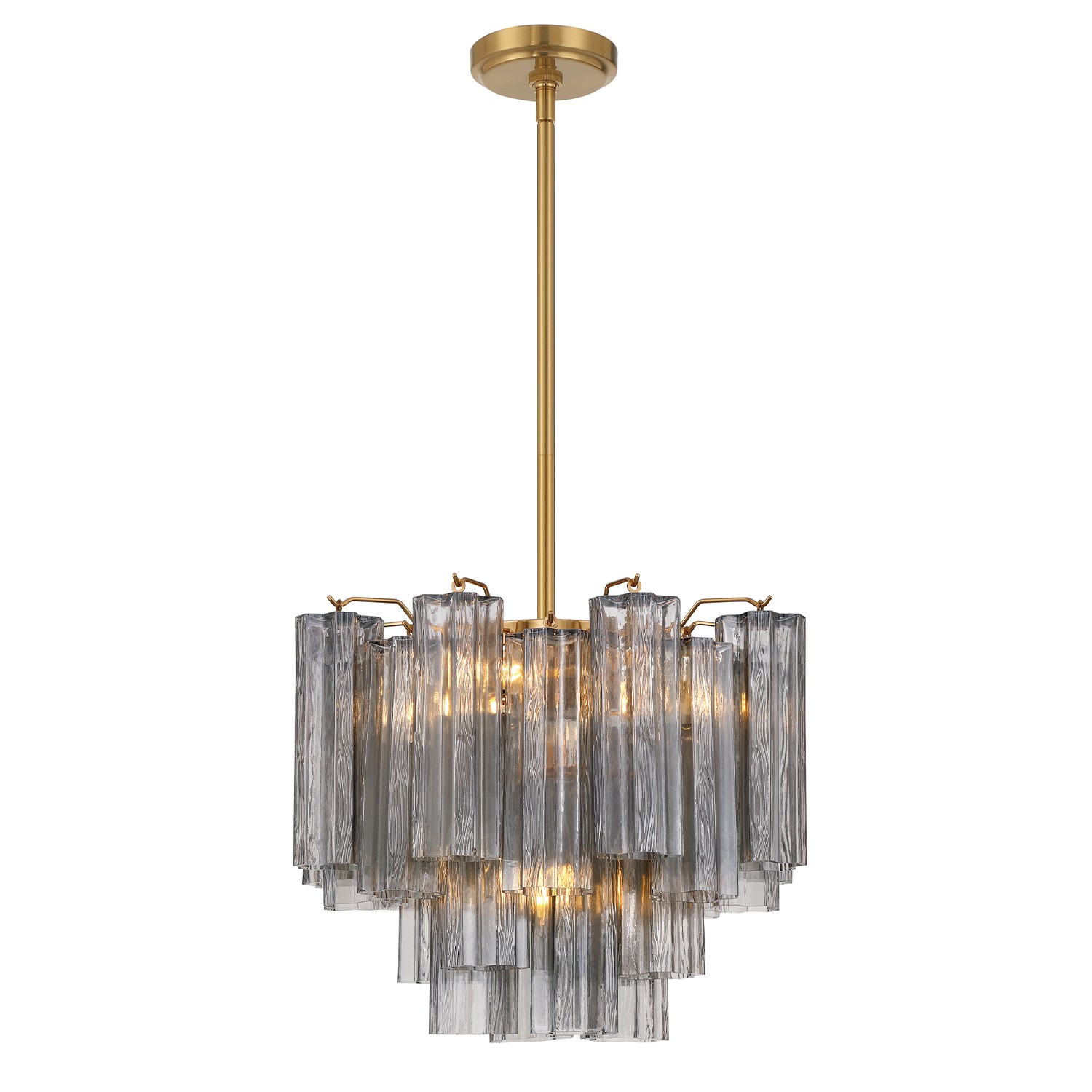 Aged Brass Mini Chandelier from the Addis Collection