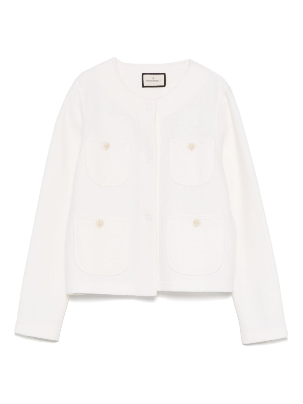 Bruno Manetti virgin-wool jacket - Neutrals