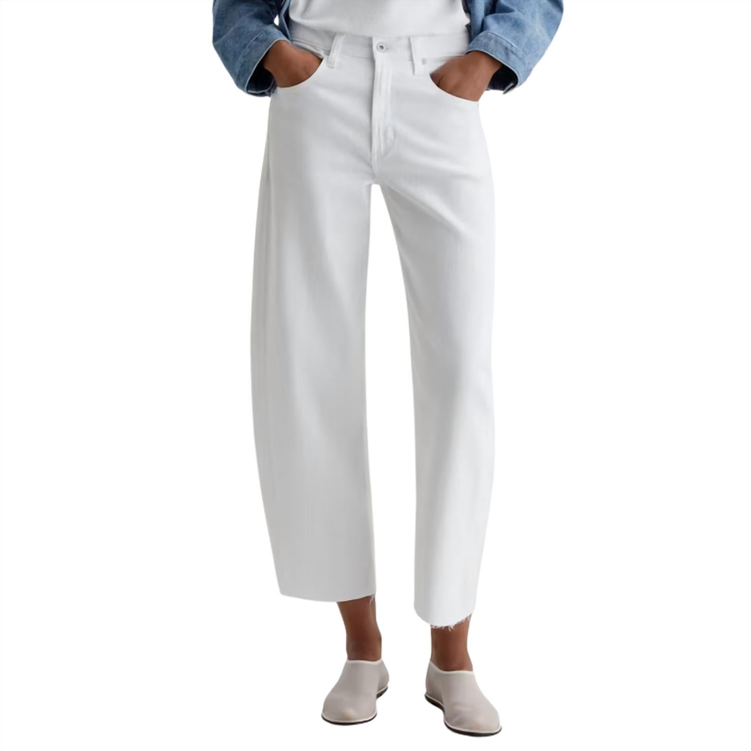 Women's Hattie Crop Jean In Gallery White