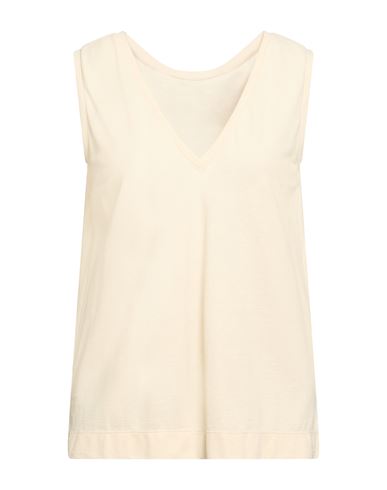 Woman Tank top Beige Size 4 Cotton
