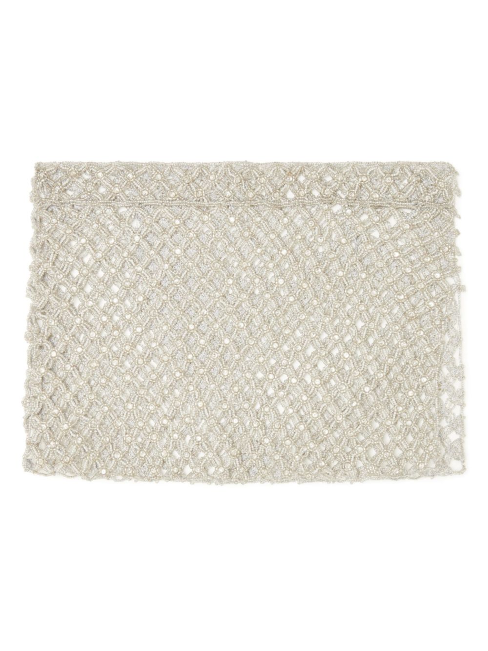 Open-knit skirt - Silver