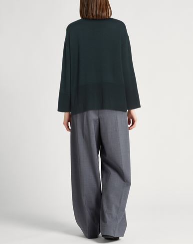 Roberto Collina Woman Turtleneck Deep teal Size L Merino Wool