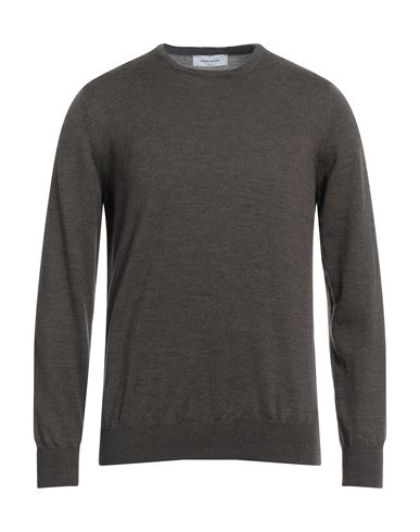Man Sweater Brown Size 36 Virgin Wool
