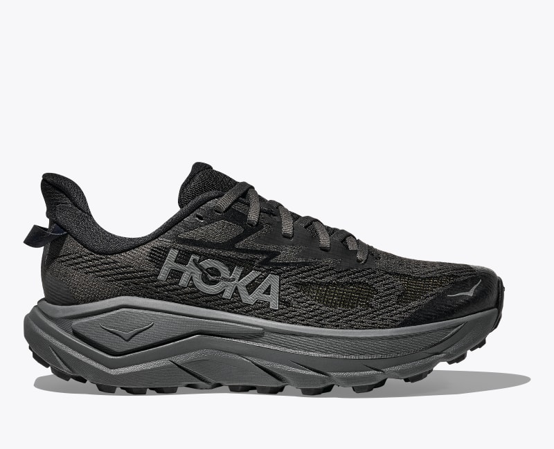 HOKA Women's Challenger 8 Shoes in Black/Outer Orbit