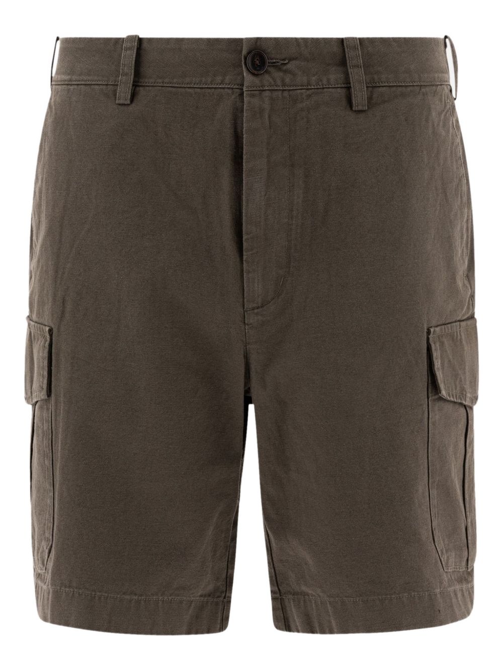 Straight-leg cargo shorts - Green