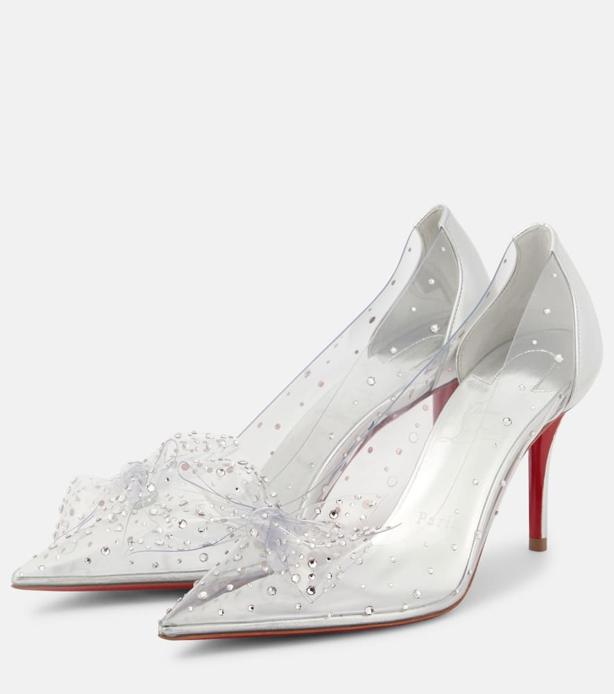 Christian Louboutin Jelly Strass 80 embellished PVC pumps