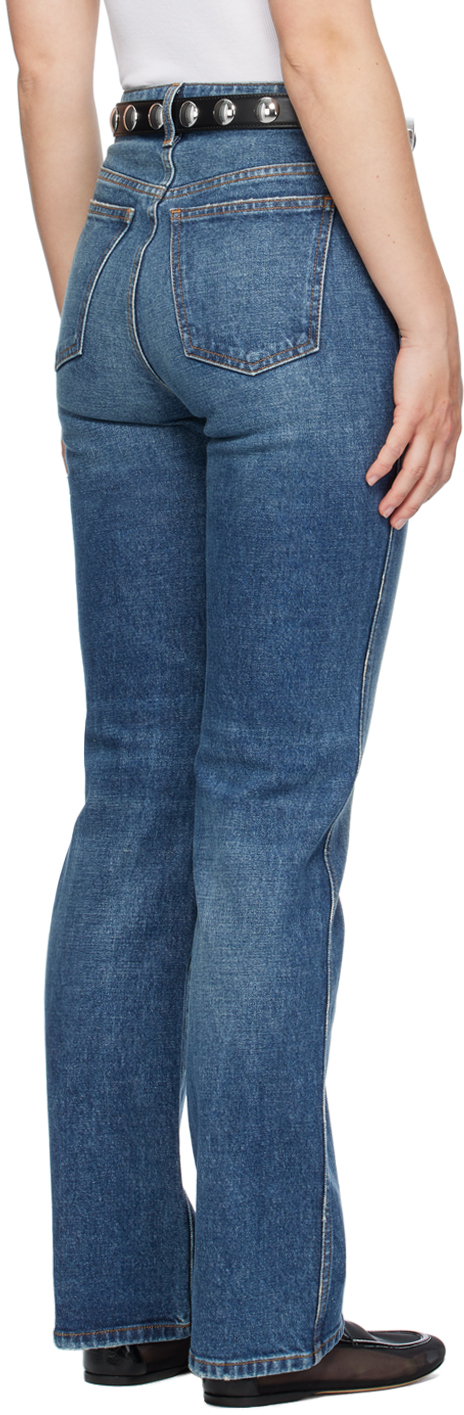 KHAITE Blue 'The Danielle' Stretch Jeans