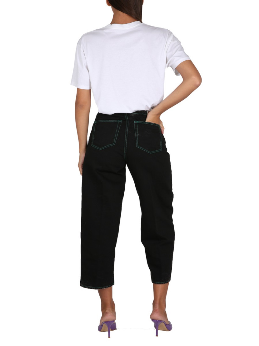 Black Straight High Rise Jeans