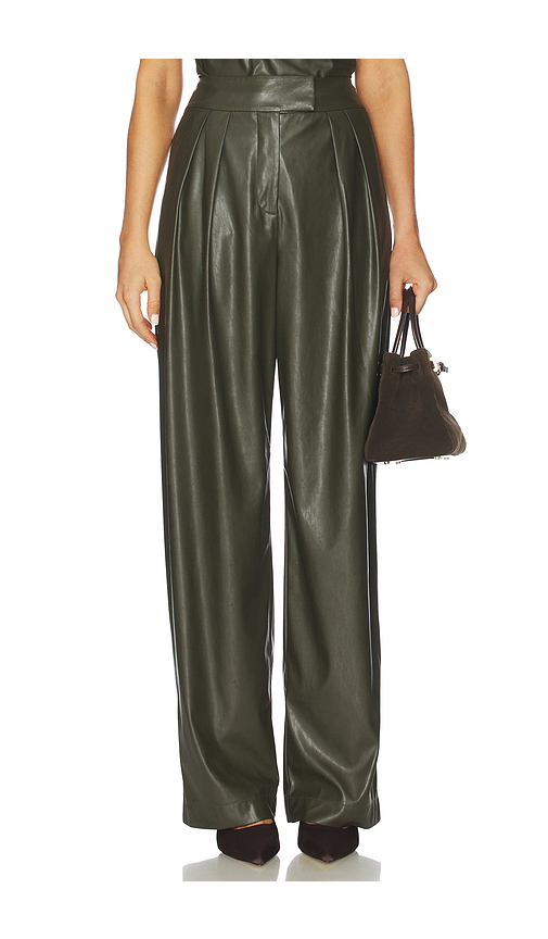 The Sei Double Pleat Trouser in Black - Black.  8 also in