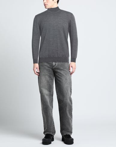 Man Turtleneck Grey Size 6 Merino Wool
