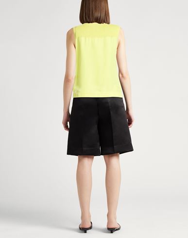 Woman Top Lime green Size S Silk, Cotton, Viscose, Metal
