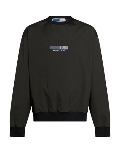 Man Sweatshirt Charcoal Size M Polyamide, Elastane