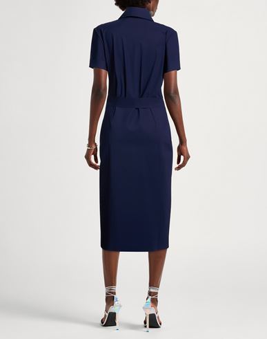 Woman Midi dress Midnight blue Size 6 Polyamide, Elastane