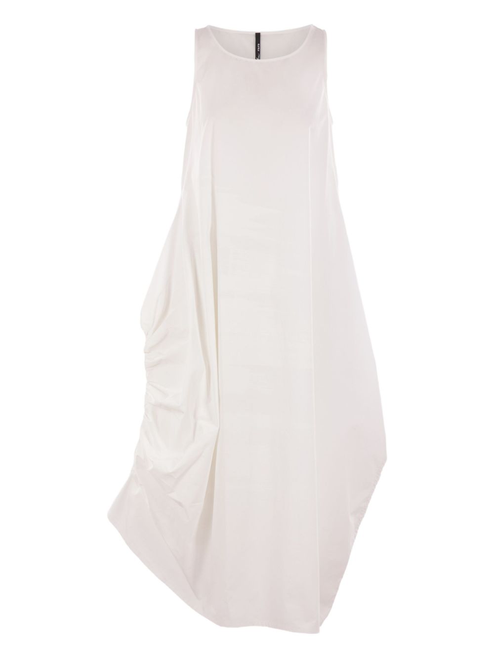 Sleeveless asymmetrical dress - White