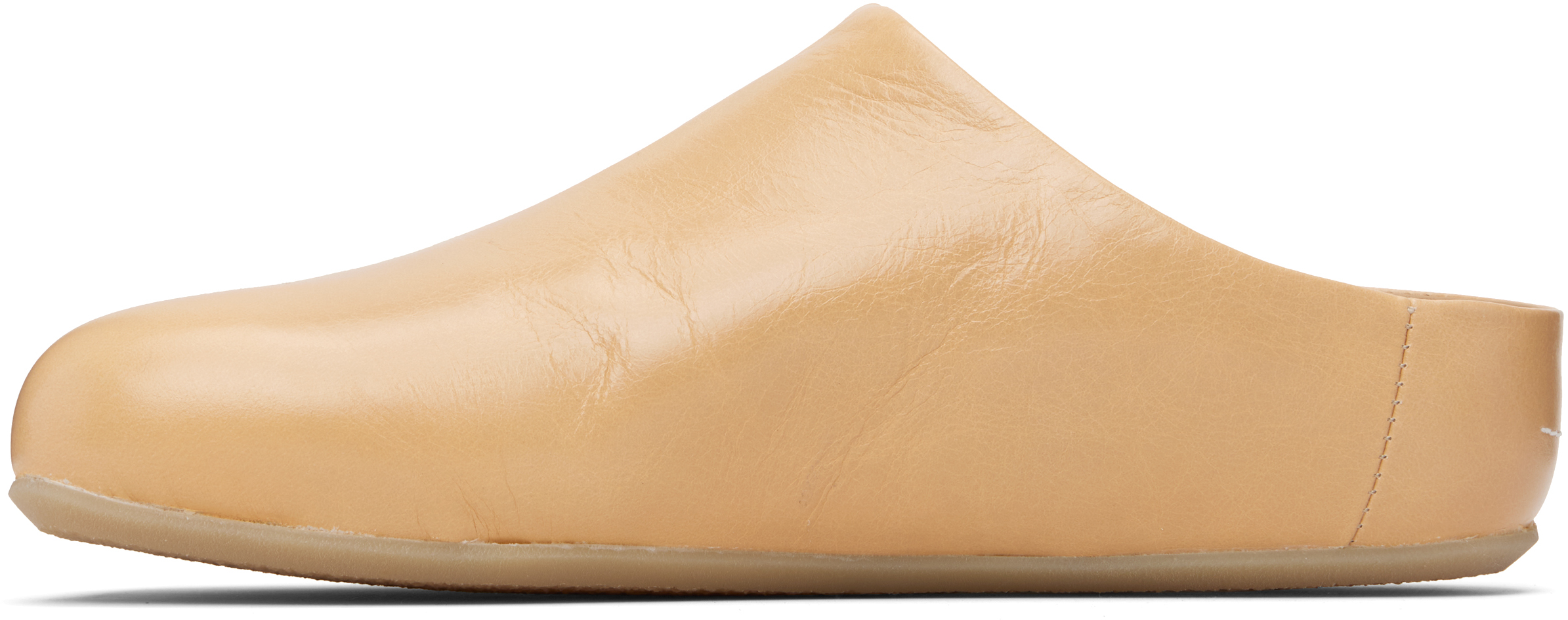 Beige Factory Sabot Loafers