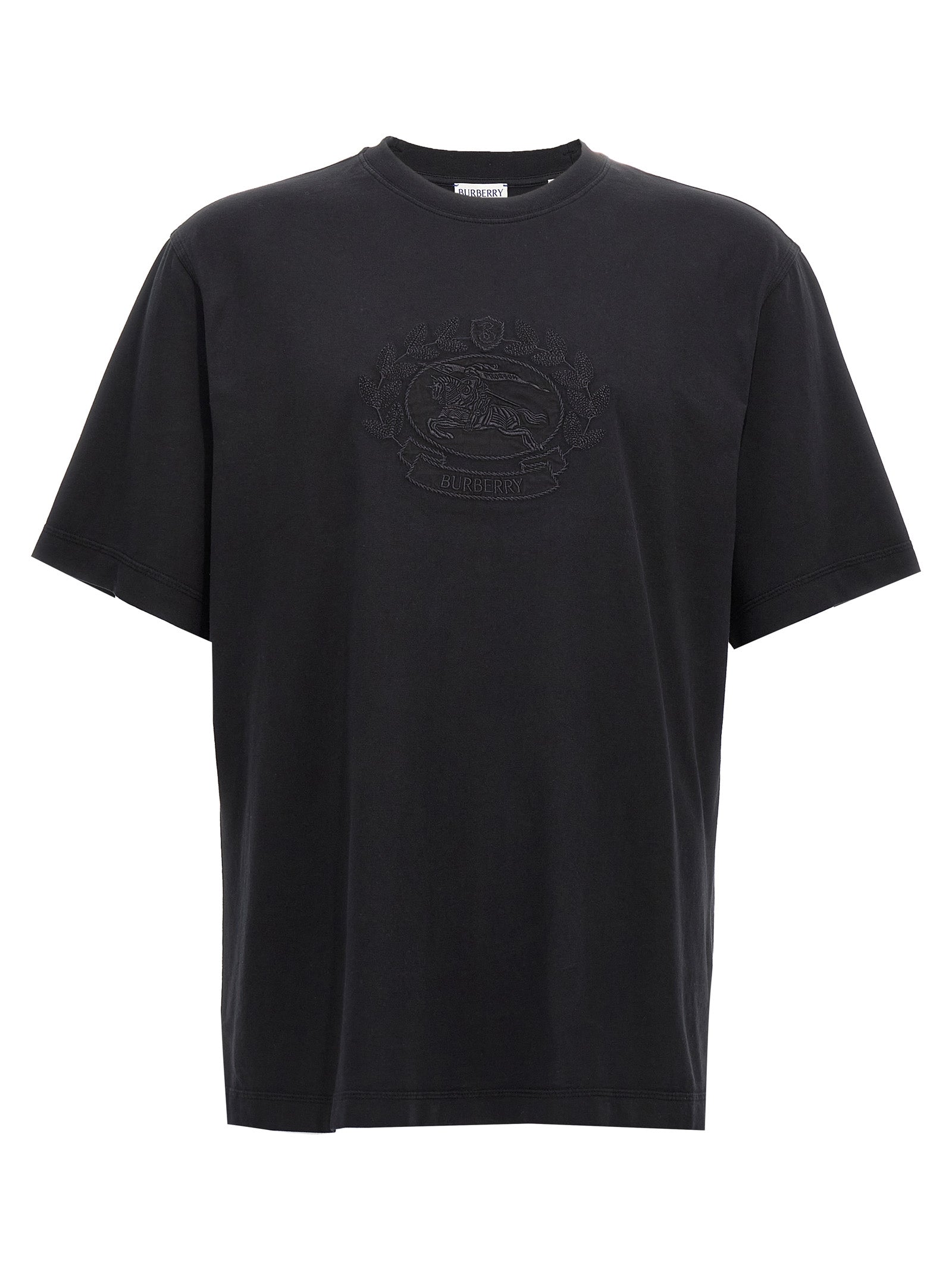 Embroidered Logo T-Shirt — Black