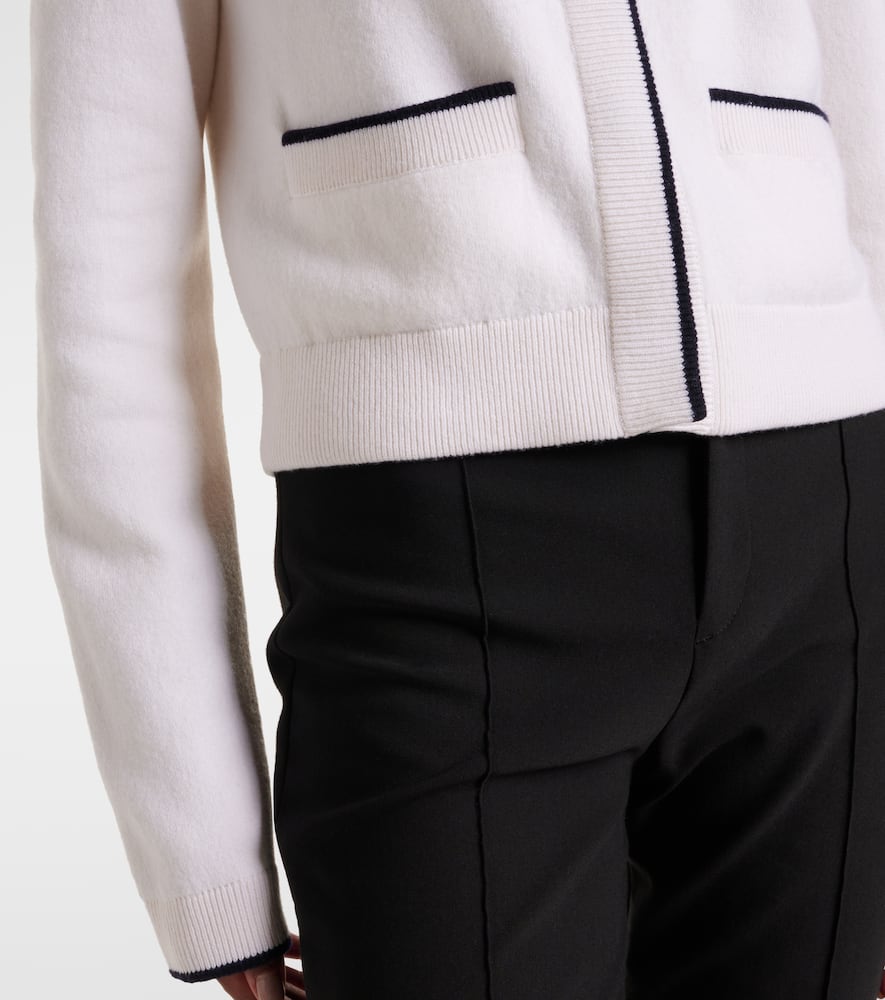 Wool and cotton-blend cardigan