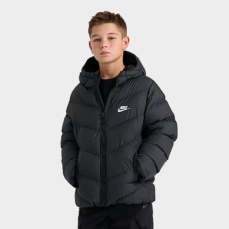 Big Kids Sportswear All Day Play Therma-FIT Loose-Fit Puffer Jacket in Black/White