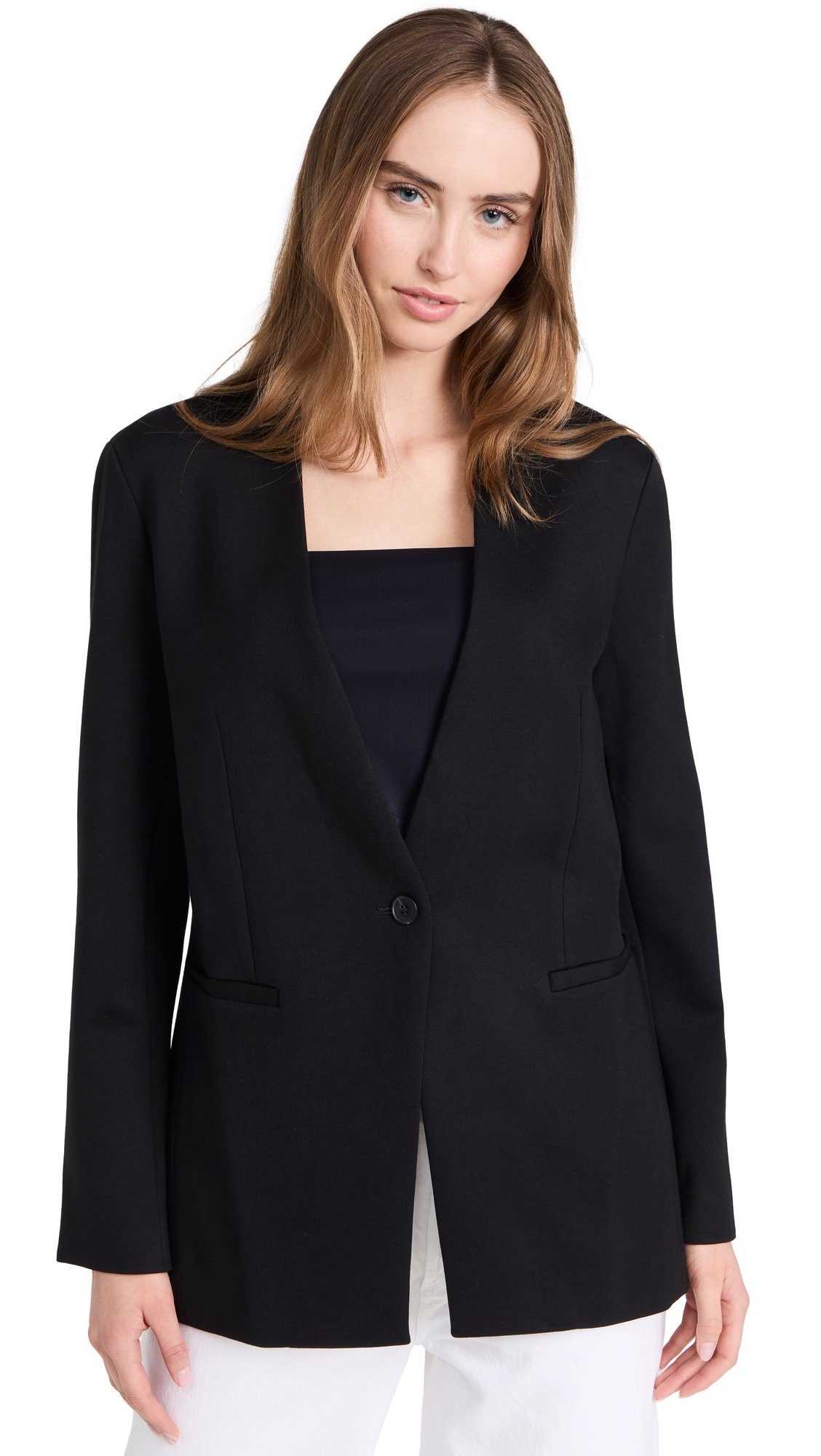 Perfect Collarless Blazer