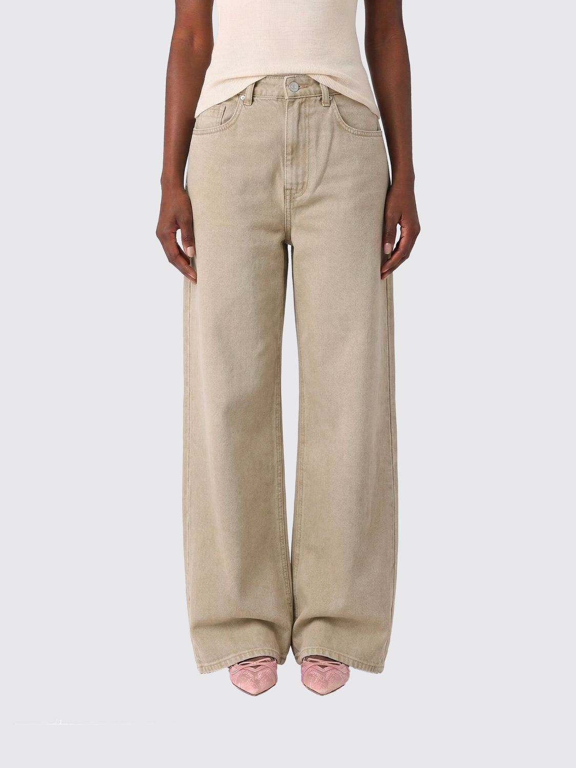 Jeans Woman color Sand