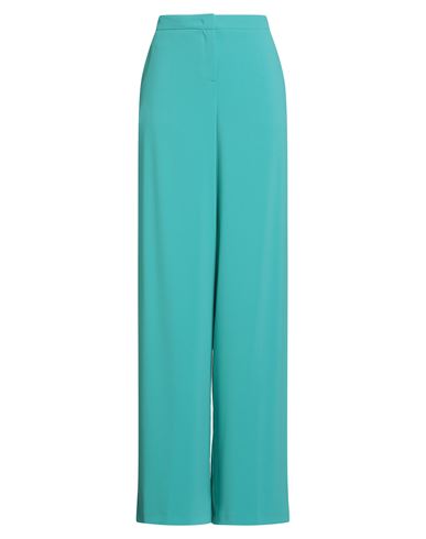 Woman Pants Turquoise Size 8 Polyester, Elastane