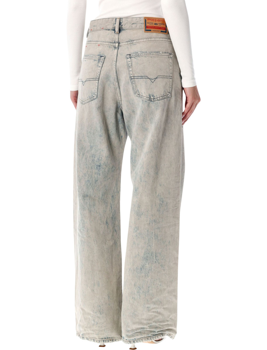 Light Blue Loose Mid Rise Jeans