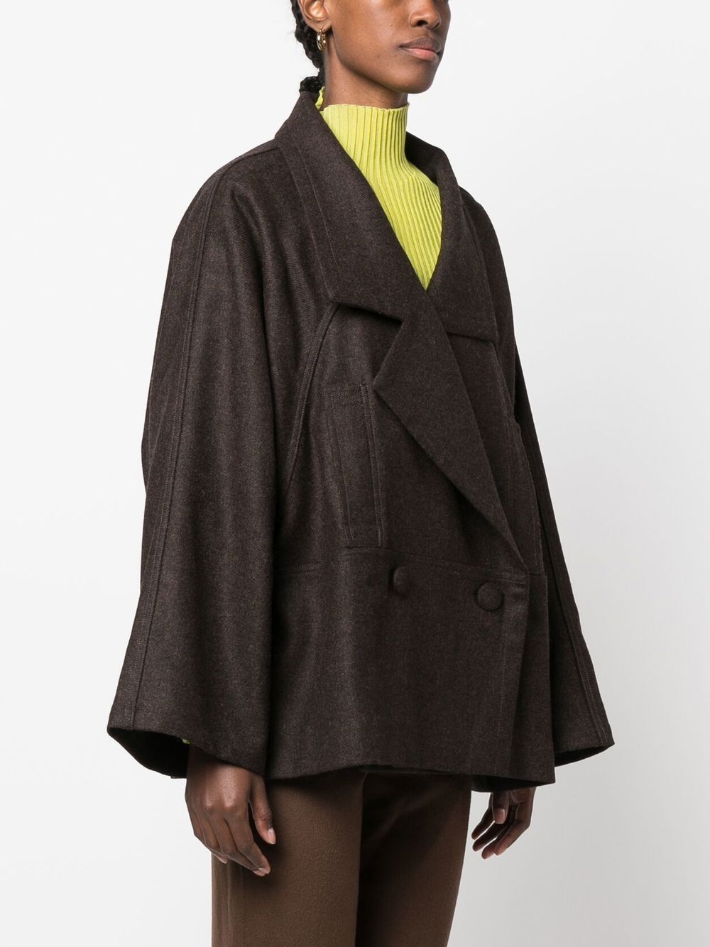 Véronique Leroy Baggy Caban comme une veste