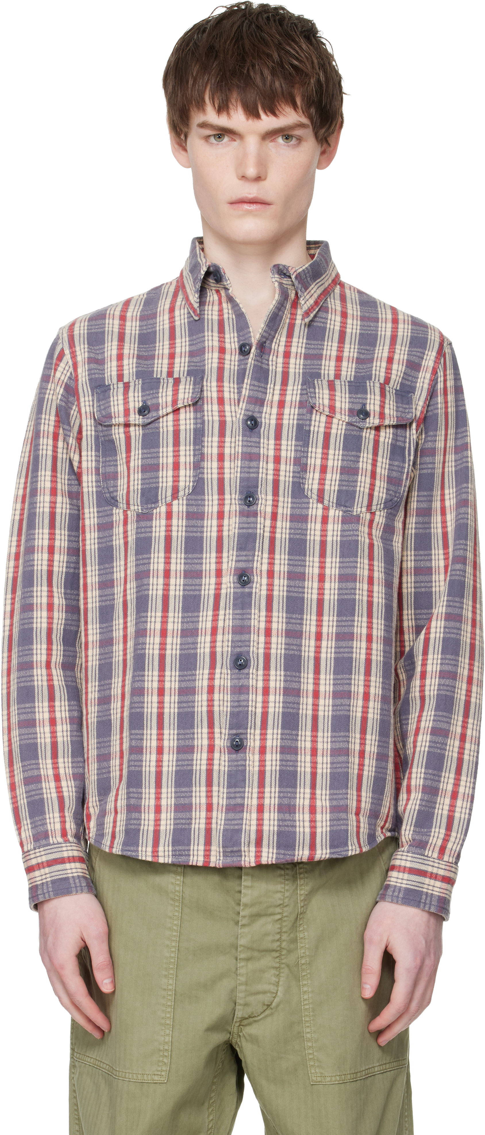 Blue & Off-White Lee Shirt