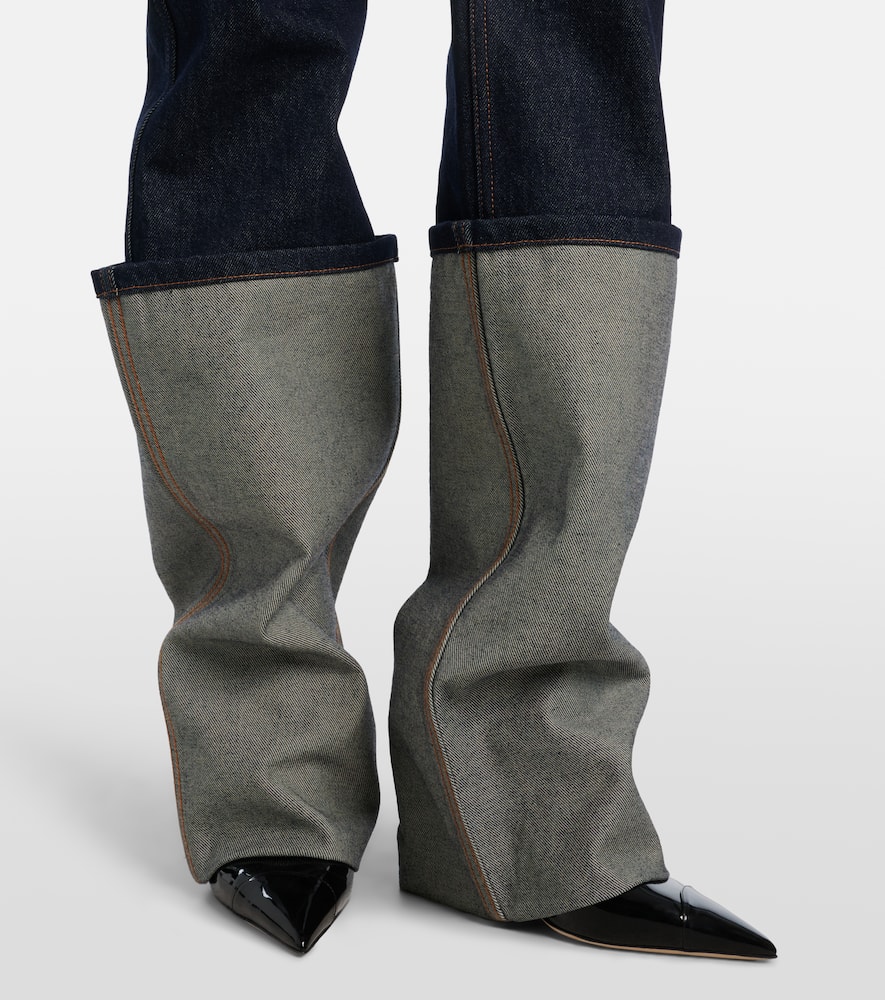 Cutout straight jeans