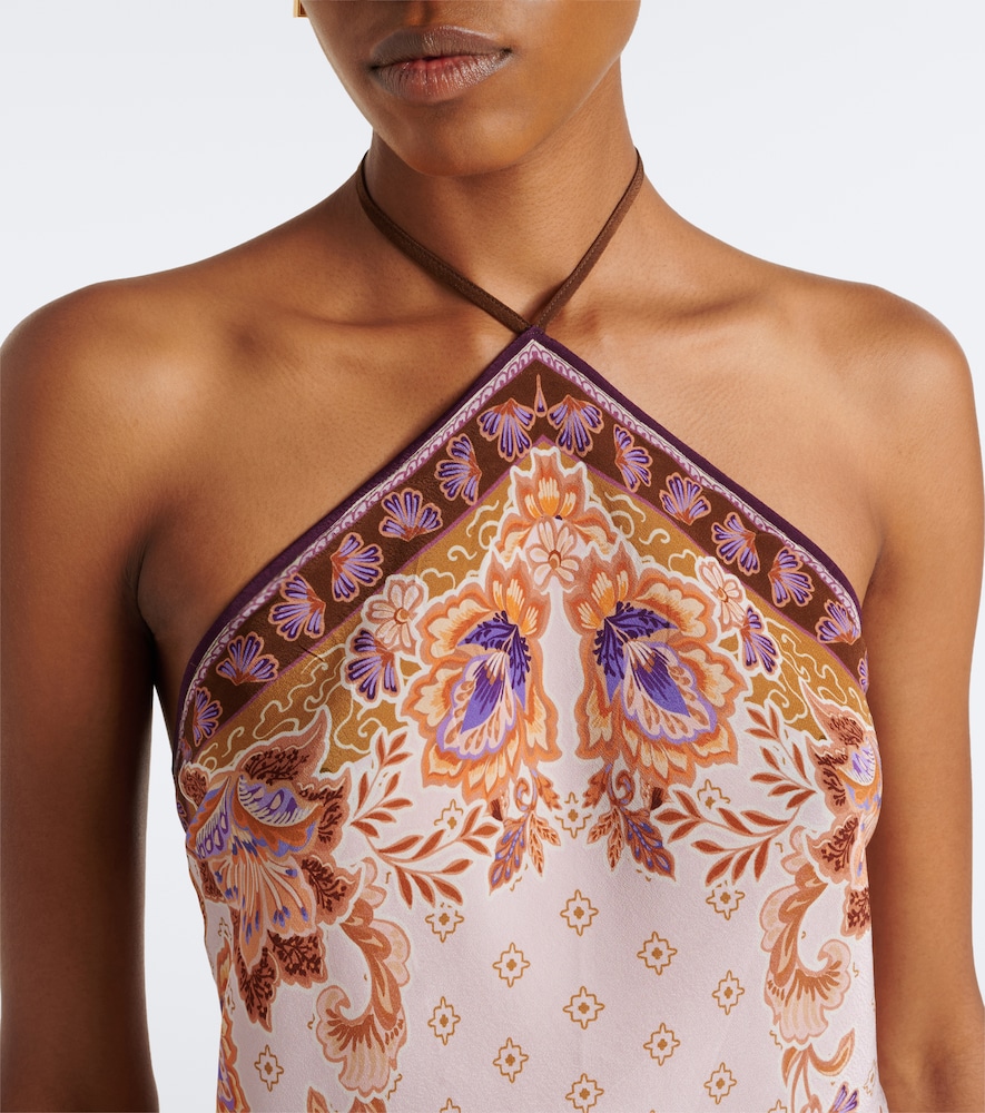 Cerys printed halterneck top