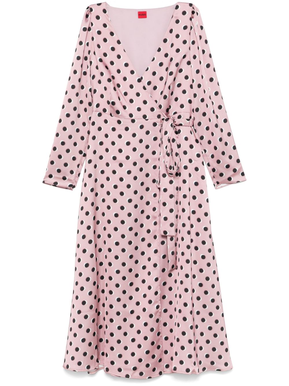 Wrap midi dress - Pink