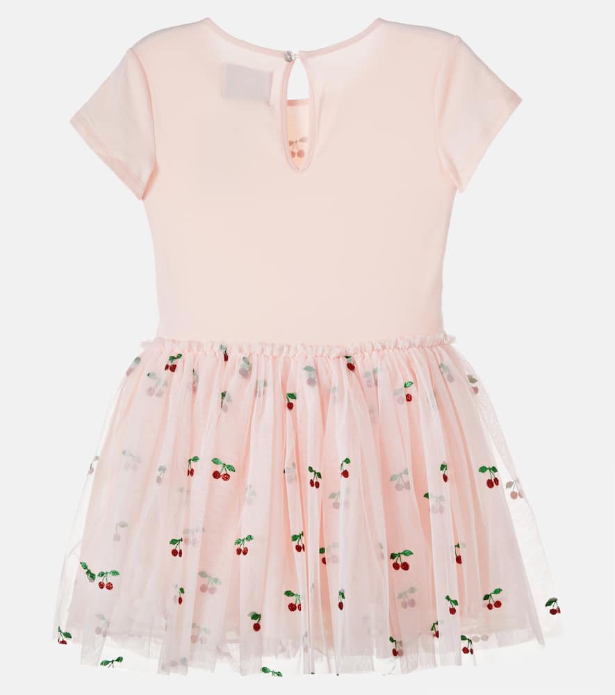 Konges Sløjd Cotton-blend jersey and tulle dress