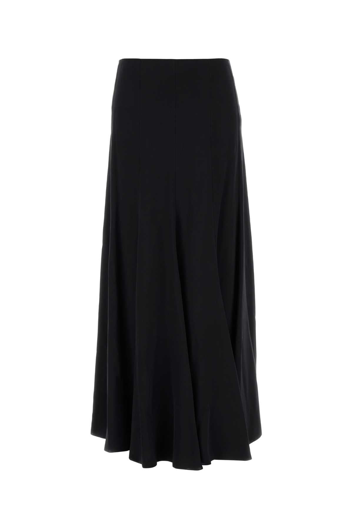 Silk Skirt — Black