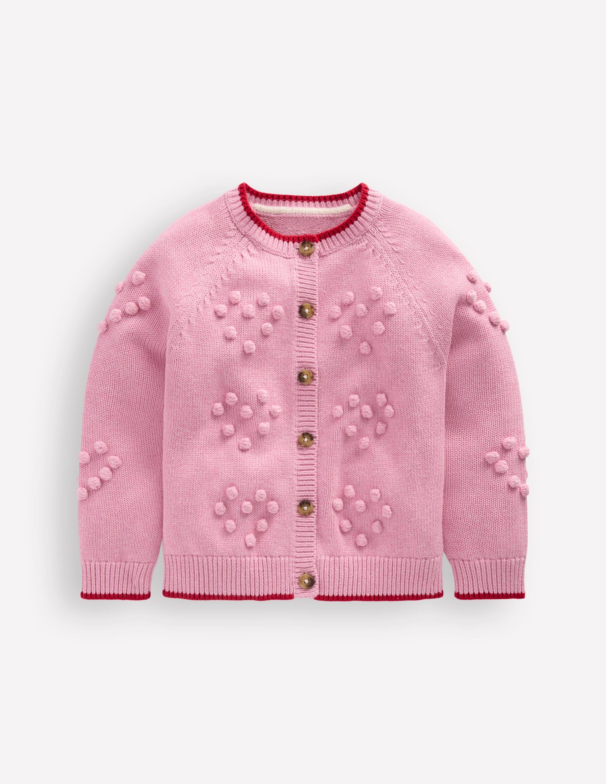 Girls Pretty Bobble Cardigan in Pink | Size 2-3 Years